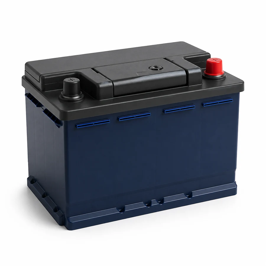 Illustration de Batterie automobile